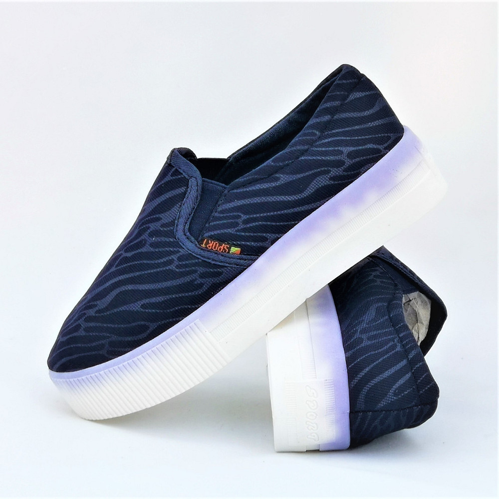 .Женские Синие Слипоны Мокасины на Высокой Толстой Подошве (размеры: 36,37,38,39,41) Днепр - изображение 5