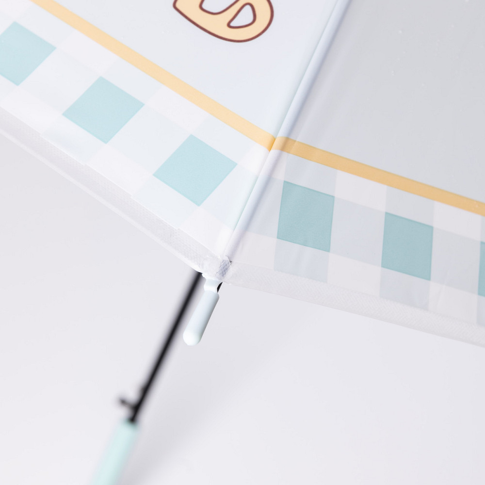 Класична дитяча парасолька-тростина напівавтомат з поліестеру міцна надійна 8 спиць діаметр 94 см М'ятний HP-23-11M Коломыя - изображение 5