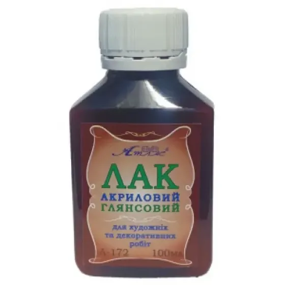 Лак акриловий "Атлас" глянсовий 100 мл, Л-172, шт Київ