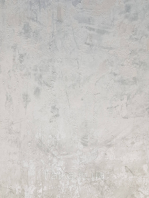 Шпалери вінілові на флізеліні Grandeco Anastasia метрові під штукатурку під бетон зелені білі зі сріблом Київ - фото 3