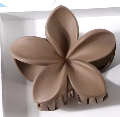 Заколка-крабік квітка матова Сміла - фото 1