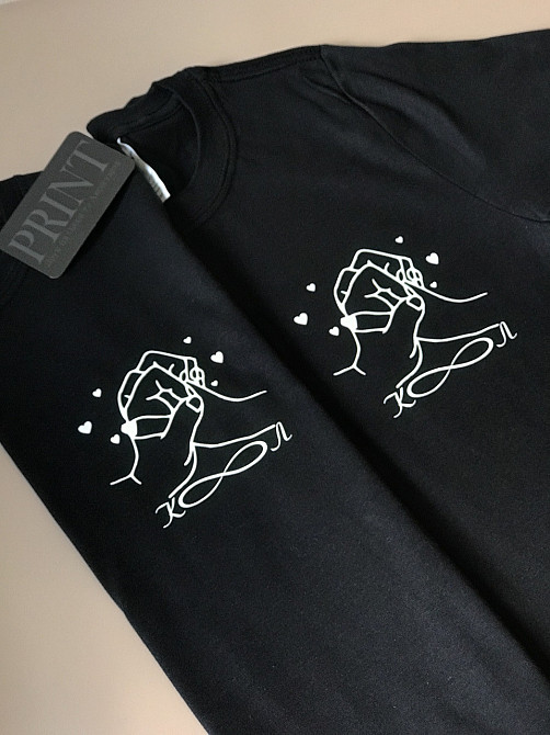 Парні футболки для хлопця та дівчини з ручками та Вашими ініціативами Чернівці - фото 2