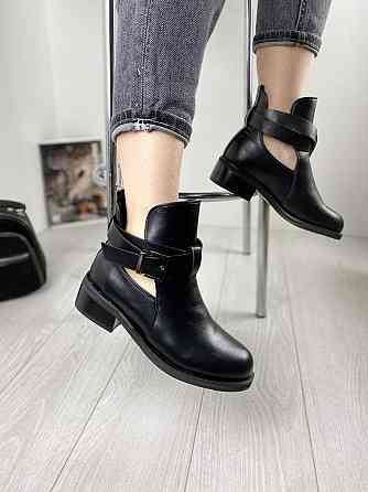 Жіночі черевики ANDNNON чорні еко-шкіра 39р. (1188) Коломия