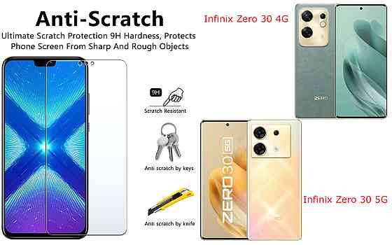 Защитное стекло NeoGlass для Infinix Zero 30 4G, Zero 30 5G – ультрапрозрачное и устойчивое Киев