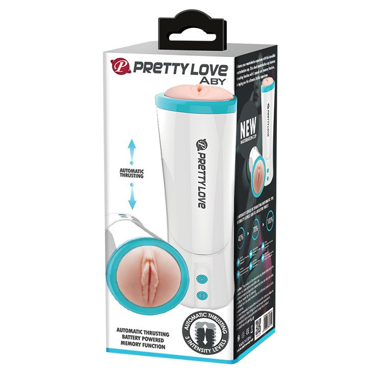 Мастурбатор автоматичний з поступальними рухами Aby Vagina Masturbator Flesh Tube Sex Aura Київ - фото 10