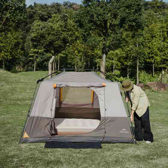 Намет чотиримісний Naturehike Cape Series 5.2 CNK2450WS037, сіро-коричневий Київ