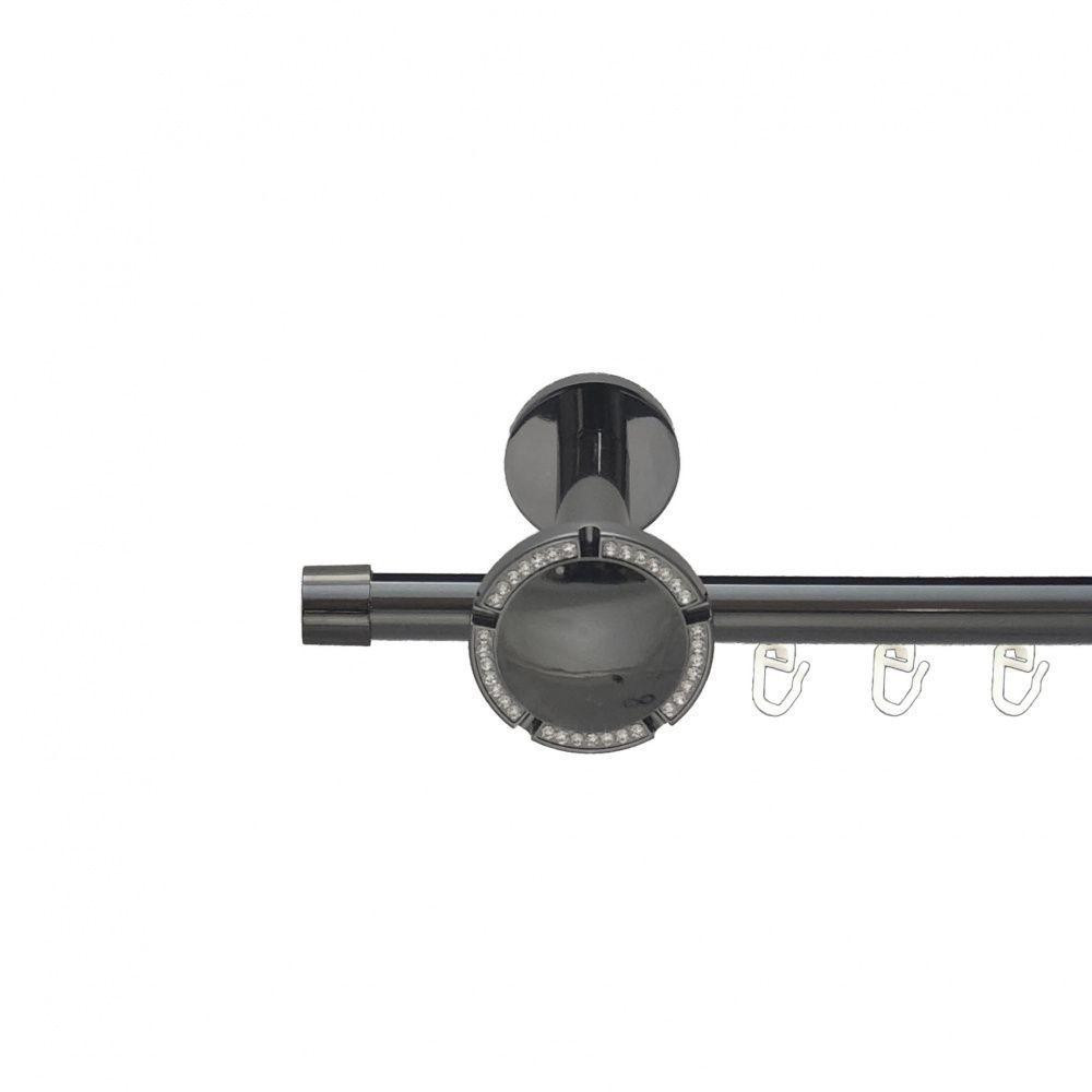 Карниз Orvit Заглушка металевий однорядний розета реверс фламо профільна труба  Онікс 19 мм 300 см (6678854) Львів - фото 1