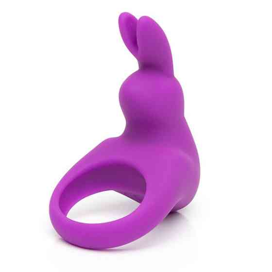 Ерекційне кільце з вібрацією Happy Rabbit Rechargeable Cock Ring Purple Sex Aura Київ