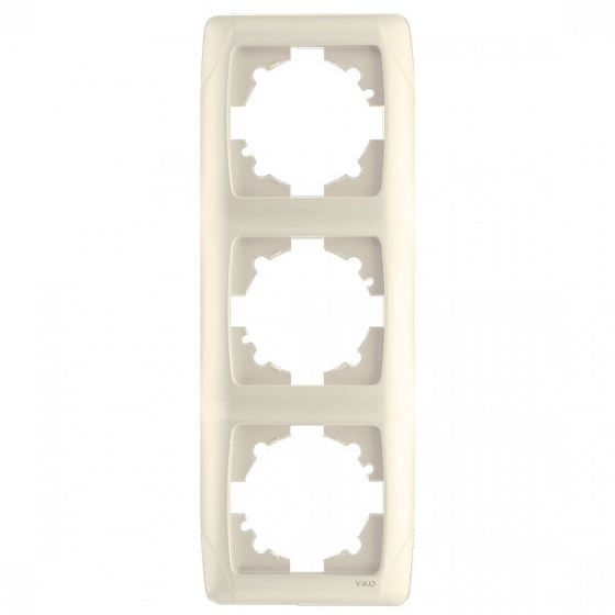 CARMEN Рамка 3-х вертикальная крем Viko Харьков