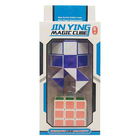 Кубик со змейкой T1110 в коробке Синий Винница