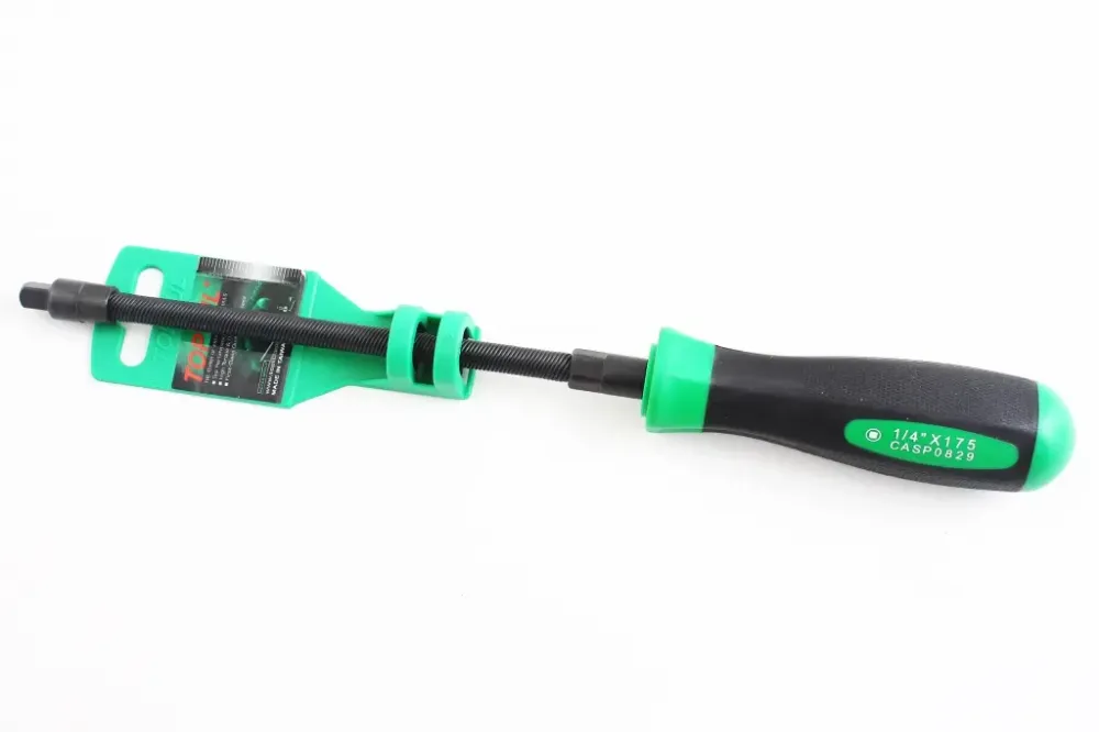 Відвертка з зовнішнім квадратом 1/4 з гнучким валом Toptul гумова ручка Вінниця - фото 1