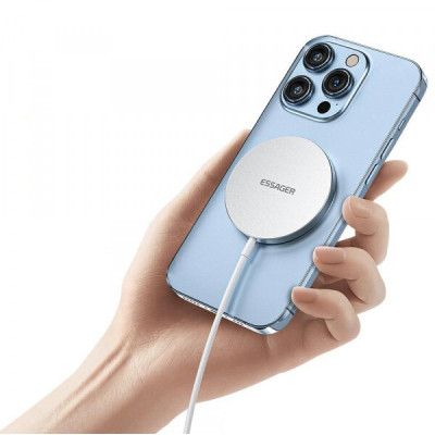 Зарядное устройство Essager 2-in-1 wireless charger 15W magnetic for phone and earphones (EWXCX-YT02-Z) Винница - изображение 4