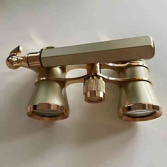 Театральний бінокль RESTEQ у вінтажному стилі — 3х збільшення, ручка, лорнет, оптика 25 мм Київ