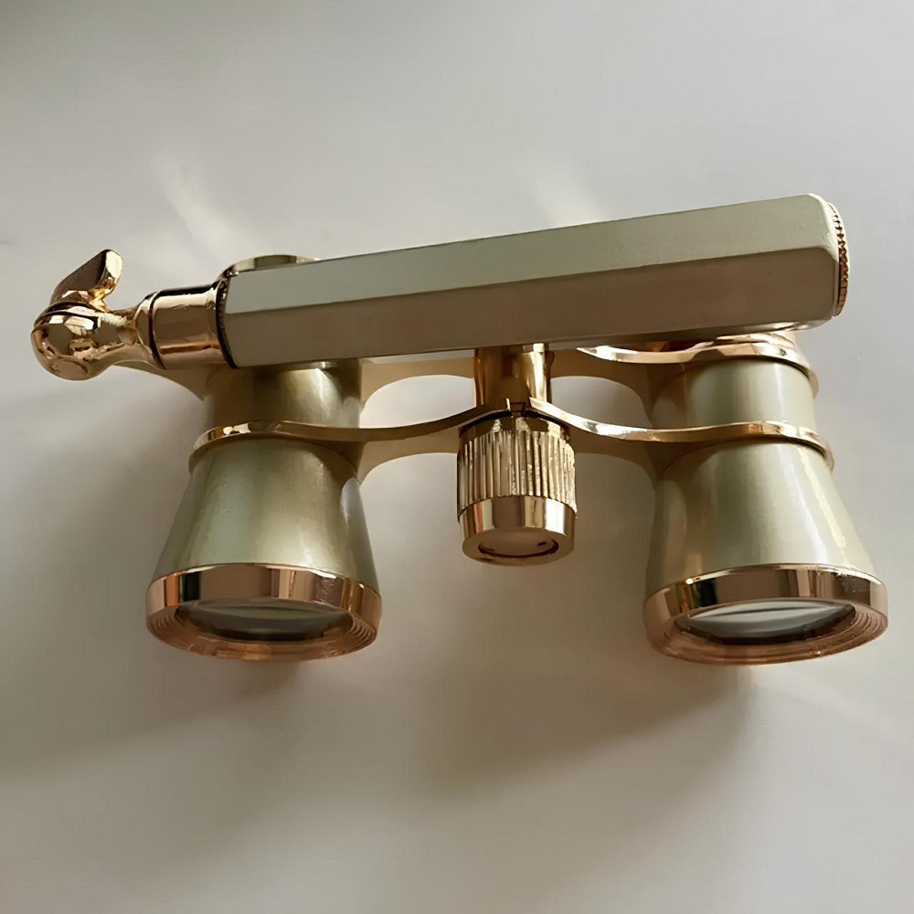 Театральний бінокль RESTEQ у вінтажному стилі — 3х збільшення, ручка, лорнет, оптика 25 мм Київ - фото 3