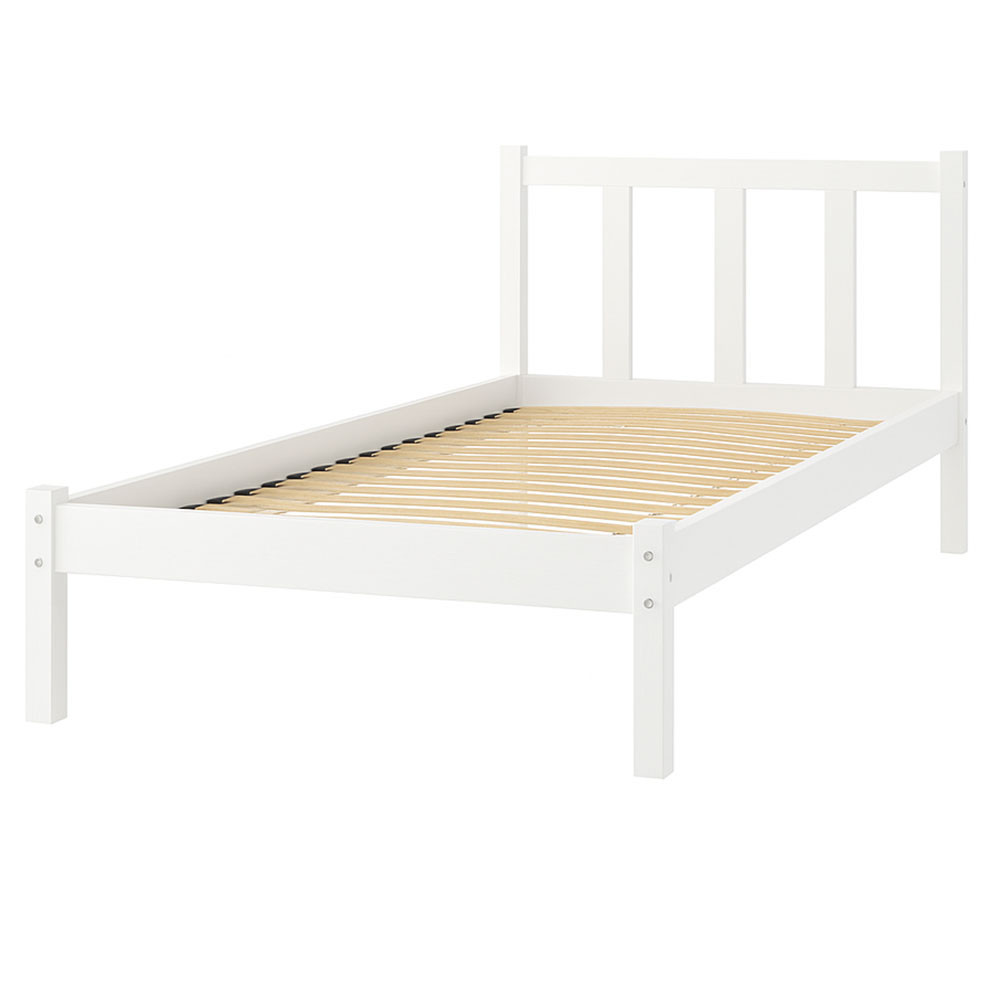 Односпальне дерев'яне ліжко Mebigrand MG02 Білий RAL 9003 90х200 см (MBG-21879) Дніпро - фото 2