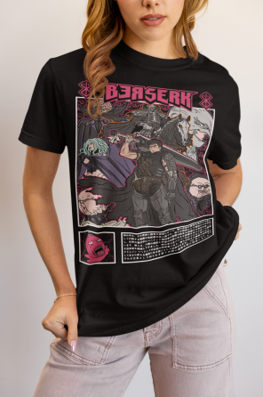 Футболка аниме Берсерк Гутс Гриффитх Сакрифике оверсайз (S/M/L) Черний AnimeJ0628 Днепр