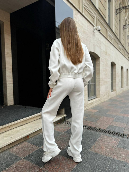 Жіночий базовий теплий костюм: кофта та штани Ангора Молочний, 46/48 Одеса - фото 4