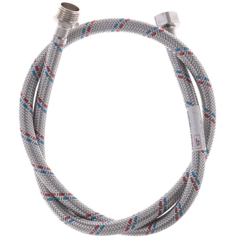Гнучкий шланг для підключення води гайка 1/2'' - Штуцер 1/2'' (100 см) Zerix (ZX1565)   ( 21543 ) Харьков - изображение 4
