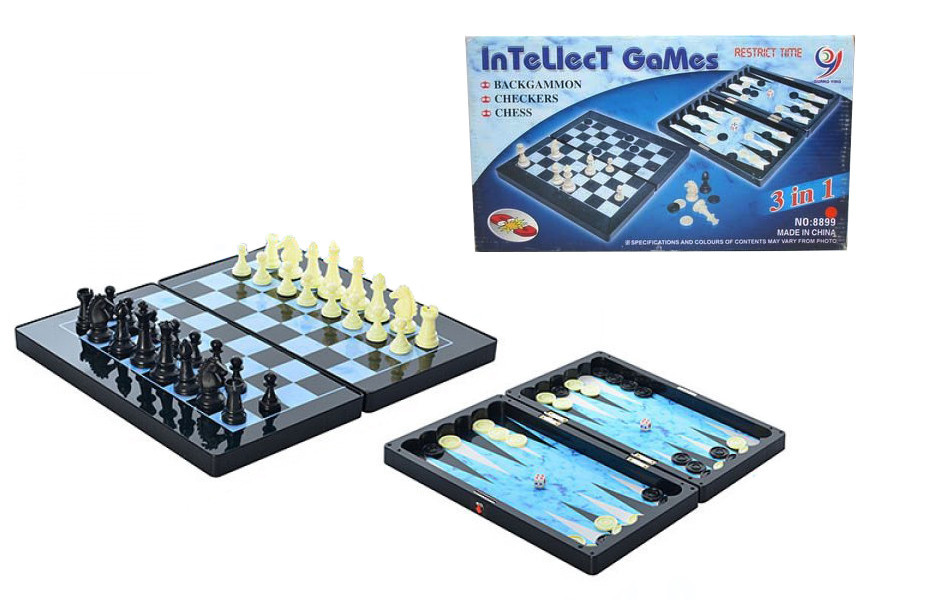 Настільна гра шахи, нарди, шашки 8899 магнітні Вінниця - фото 1