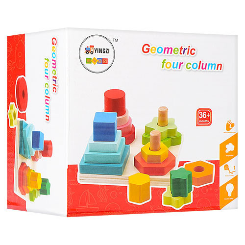 Развивающий набор Геометрика MD 1190 деревянный Винница - изображение 3