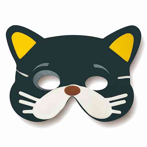 Дитяча маска Кіт святкова one size різнобарвний Київ