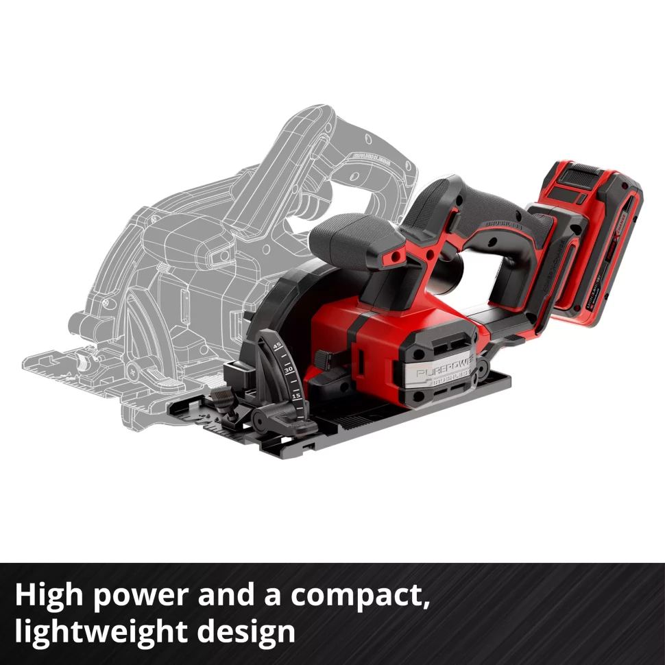 Профессиональная пила циркулярная аккумуляторная Einhell Professional TP-CS 18/136-C Li BL - Solo без акума и зу (4331240) Киев - изображение 3