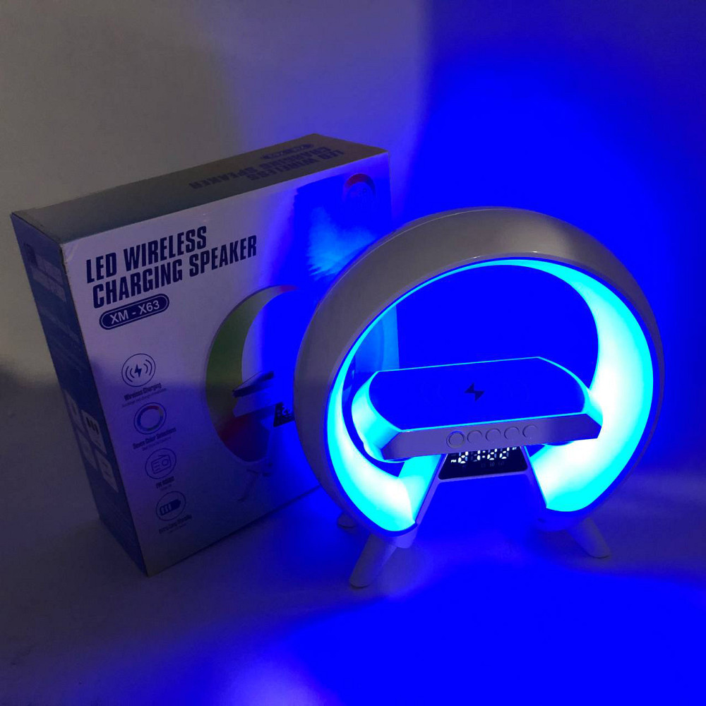 Лампа настольная зарядная G-Lite XM-X63, Беспроводная зарядка с YF-182 интегрированным ночником Киев - изображение 6