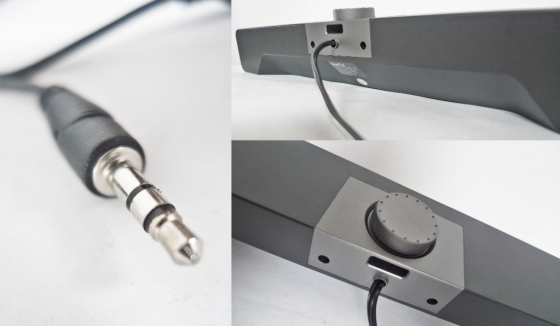 Компьютерный саундбар LeerFei YST-1003 2.0, 6 Вт, USB-питание, AUX 3.5 мм, регулятор громкости, черный Киев