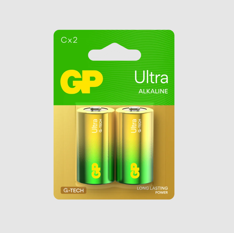 Батарейка міні бочка GP ULTRA Alkaline LR14 14A 1.5 V 2 шт. блістер Рівне - фото 1