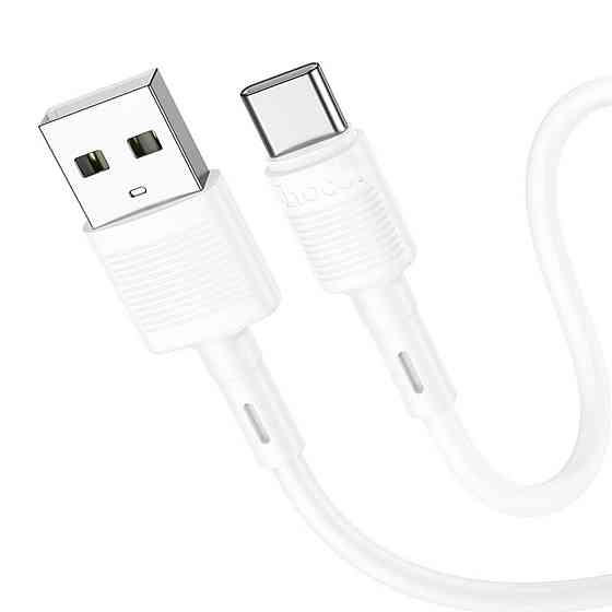 Кабель USB - Type-C HOCO X83 3A 1m PVC PVC конектори колір білий 6931474770912 Одеса