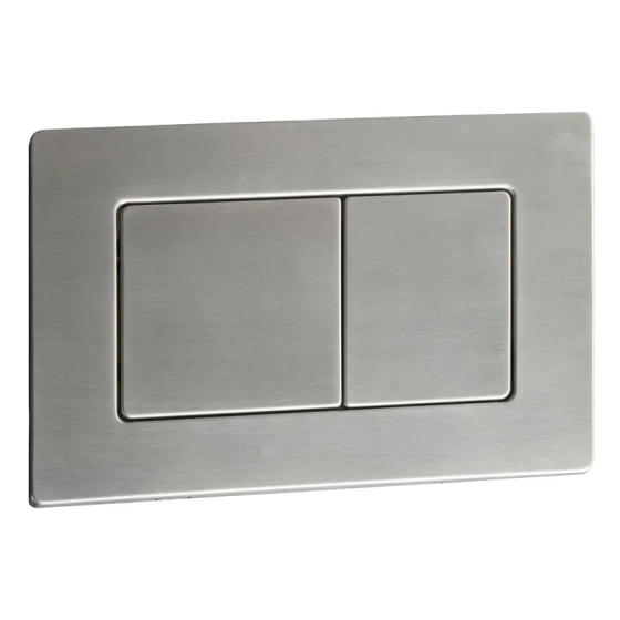 Панель змиву Koer KT-0612-02 240x160x10mm з нержавіючої сталі, кнопка квадратна SUS304 (KR6120)   ( 27759 ) Харків