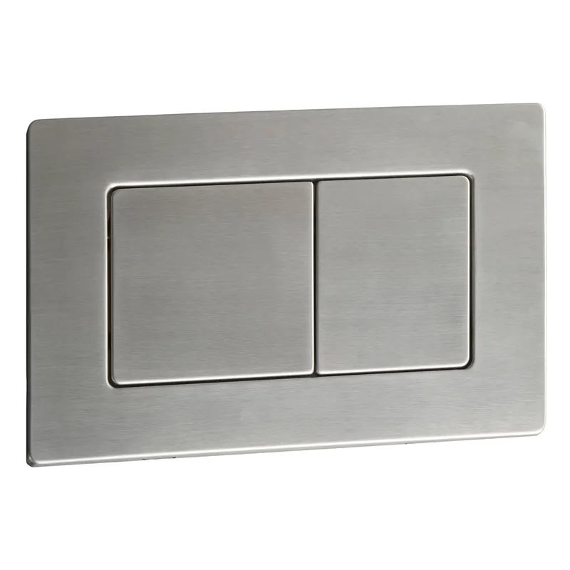 Панель змиву Koer KT-0612-02 240x160x10mm з нержавіючої сталі, кнопка квадратна SUS304 (KR6120)   ( 27759 ) Харків - фото 1
