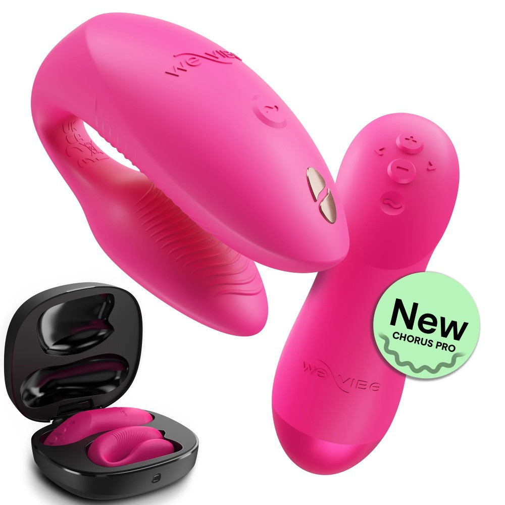 Вібратор для пар We-Vibe Chorus Pro Electric Pink з пультом і додатком, рожевий Sex Aura Київ - фото 1
