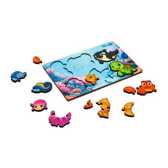 Деревянный пазл-вкладыш 