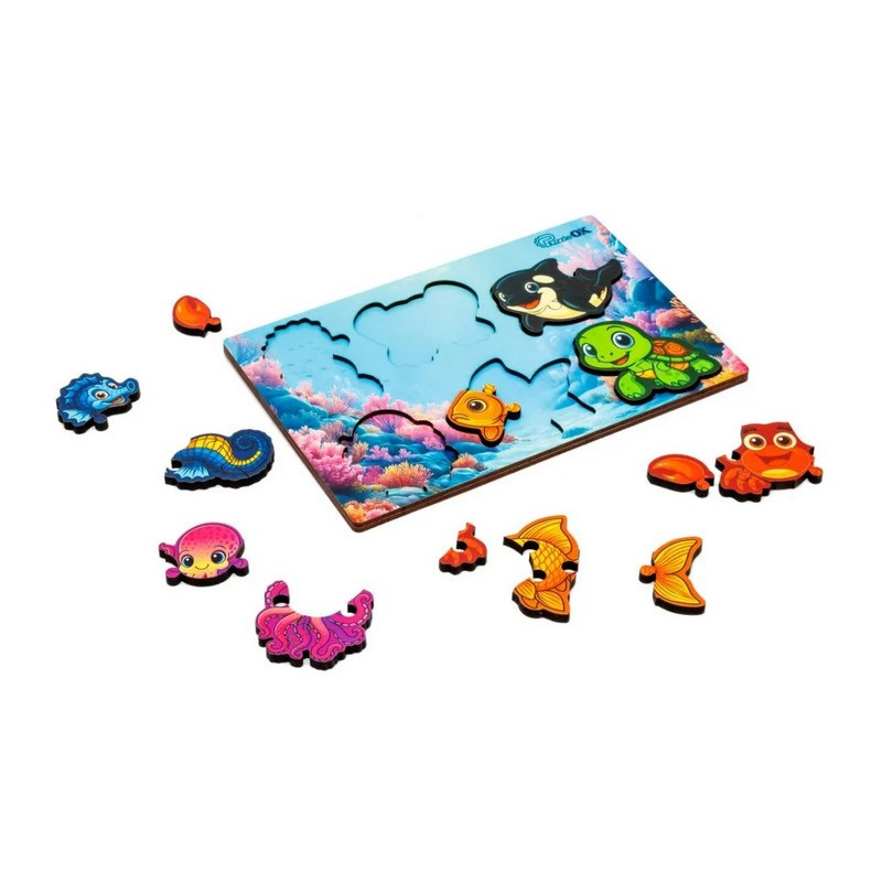 Деревянный пазл-вкладыш 