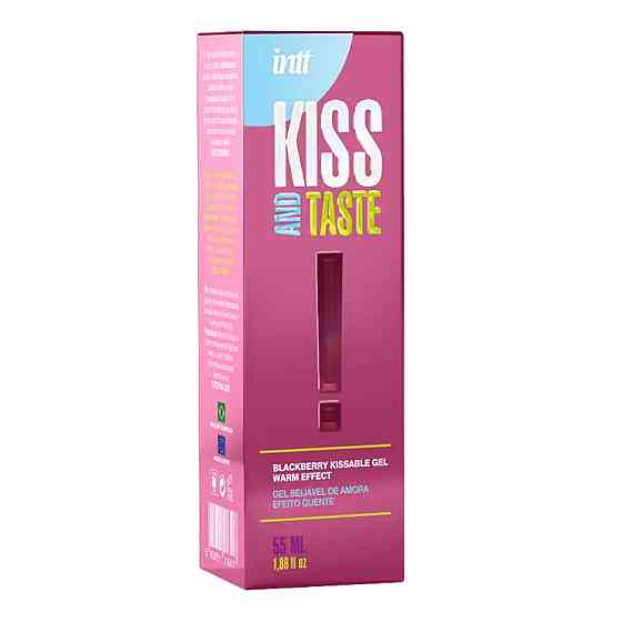 Съедобный интимный гель со вкусом ежевики Intt KISSABLE GEL WITH WARM EFFECT Sex Aura Киев