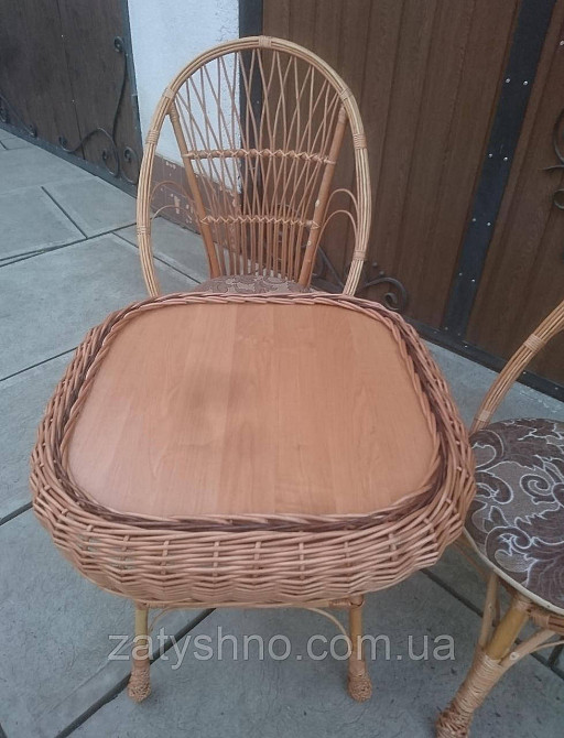 Меблі з лози з м'якими сидінками Київ - фото 5