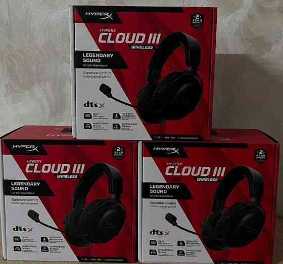Навушники з Мікрофоном: Hyper X Cloud III Wireless Black.Нові! Харків