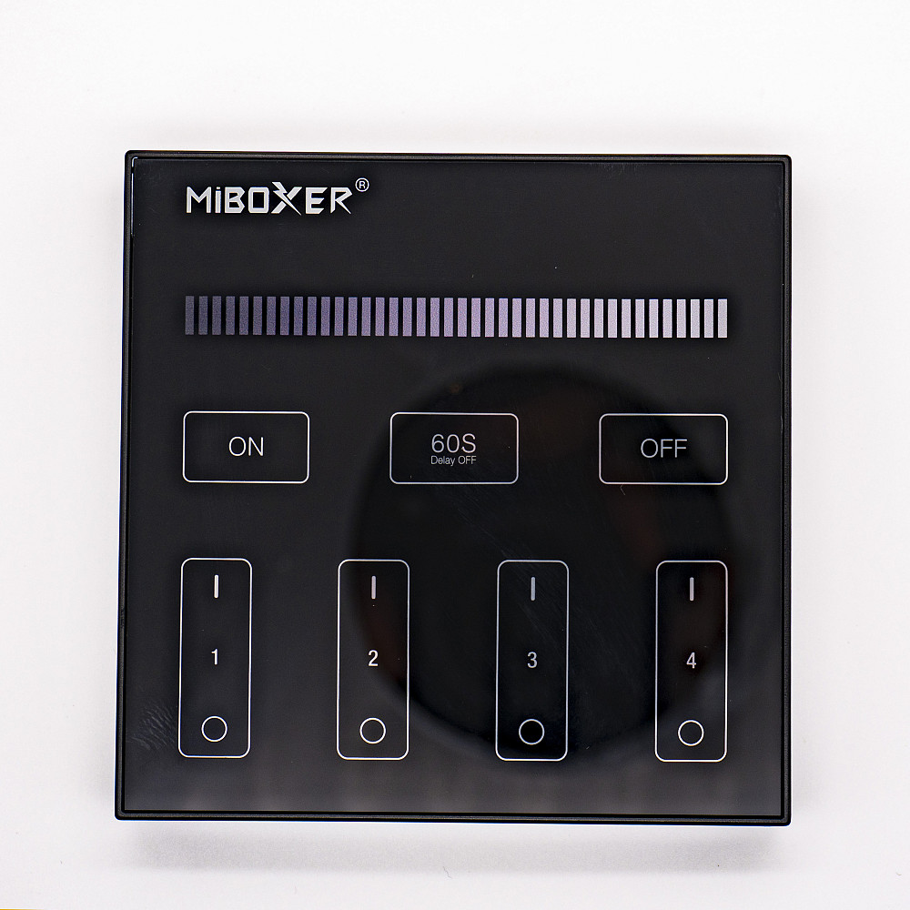 Miboxer Панель керування Мілайт бездротова чорна 4 зони 2,4 ГГц Київ - фото 7