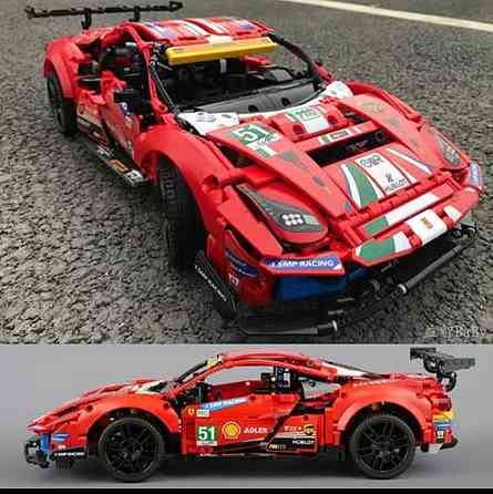 Конструктор Technic Ferrari 488 GTE AF CORSE 1677 деталей маштаб 1:10 Феррарі червона Корса Киев