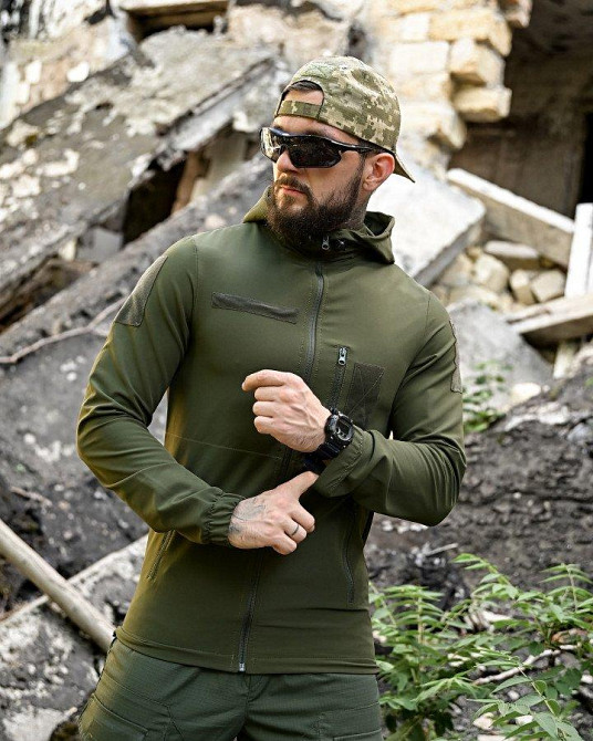 Облегченная тактическая куртка Cambodia олива ДЛ6232 Одесса - изображение 4