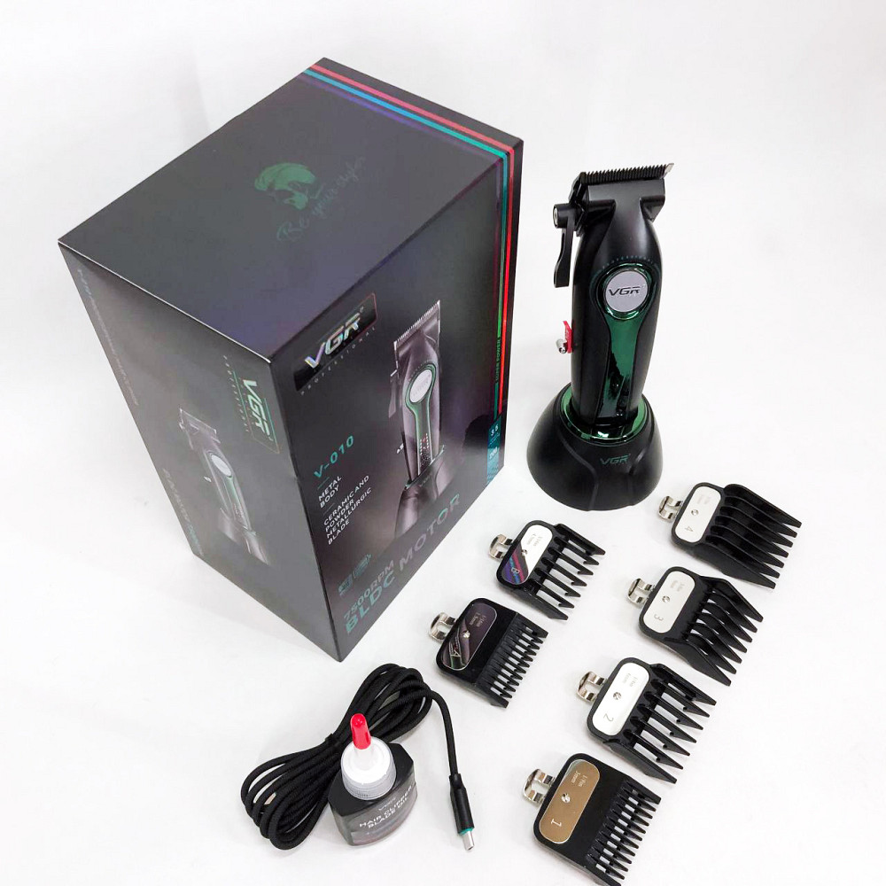 Набір машинок для стрижки, Професійний тример з насадками, Машинка для стрижки з потужним акумулятором QX-89 Львів - фото 6