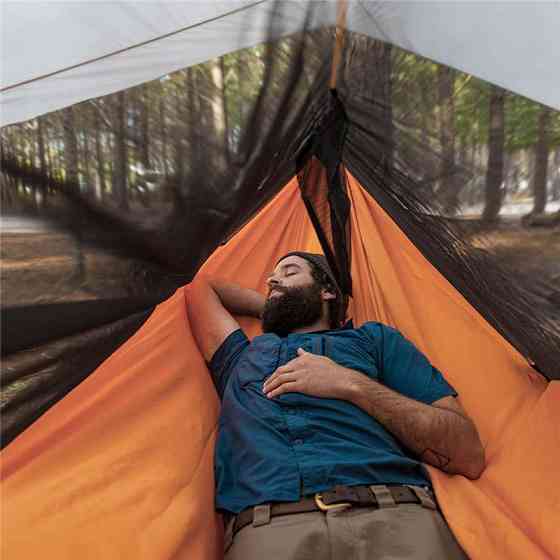 Гамак одномісний із москітною сіткою та тентом Naturehike Shelter camping NH20ZP092, 75D pongee, пом Київ