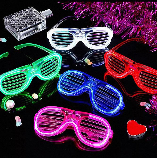 Окуляри жалюзі карнавальні світяться Київ - фото 1