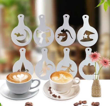 Трафарети на Хелловін 8 штук 8,5см сірий Київ - фото 2