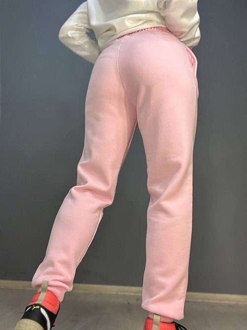 Штаны женские Pepper&mint 24-13 спортивные джоггеры резинка на талии утепленные розовые, розовый, L Киев - изображение 3