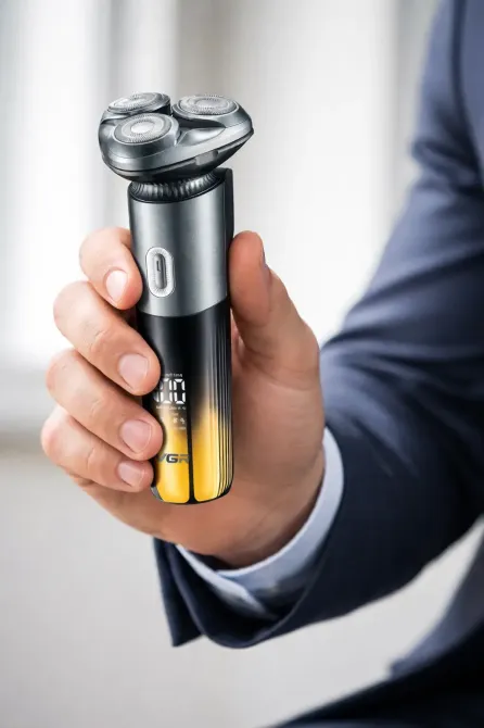 Электробритва VGR V‑392 с триммером/влагозащитой IPX LED-дисплеем и встроенным аккумулятором Коломыя - изображение 1