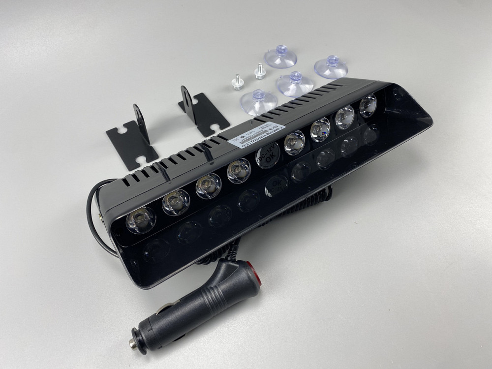 Маячок проблисковий світлодіодний білий спалах S3 (стробоскоп) 9-80V під скло автомобільна мигалка Мукачево - фото 8