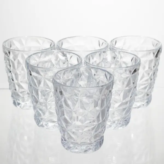 Набір скляних склянок 6 шт. 250 мл для лимонадів соку води коктейлів склянки скляні для напоїв HP-19-168 Київ