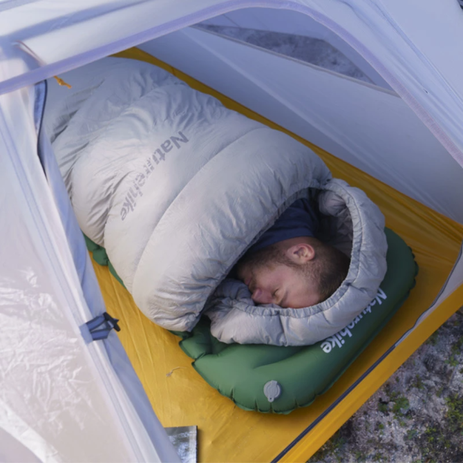 Матрац надувний із підголовником Naturehike CNK2300DZ0001, темно-синій Киев - изображение 3